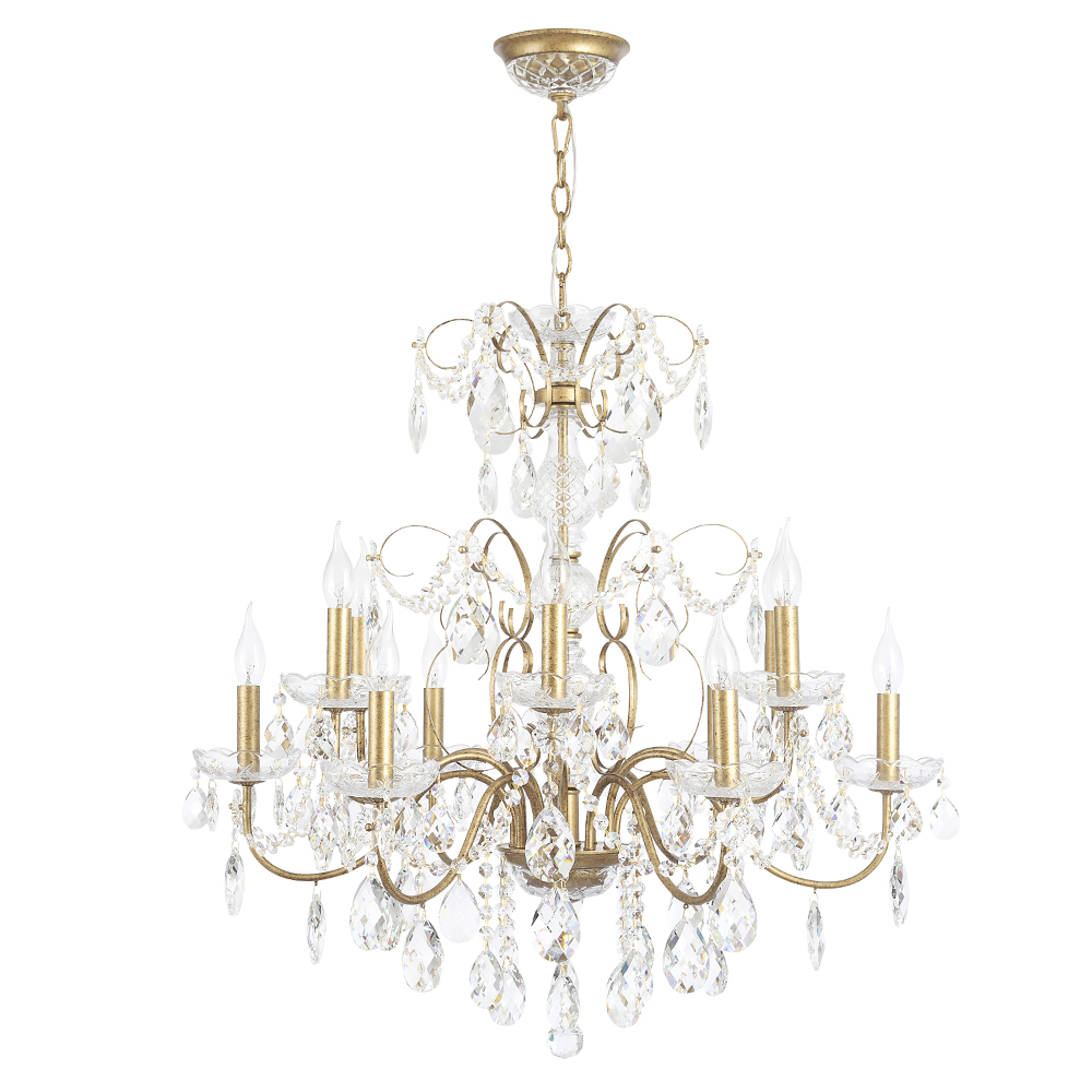 Подвесная люстра Crystal Lux ODELIS SP12 GOLD