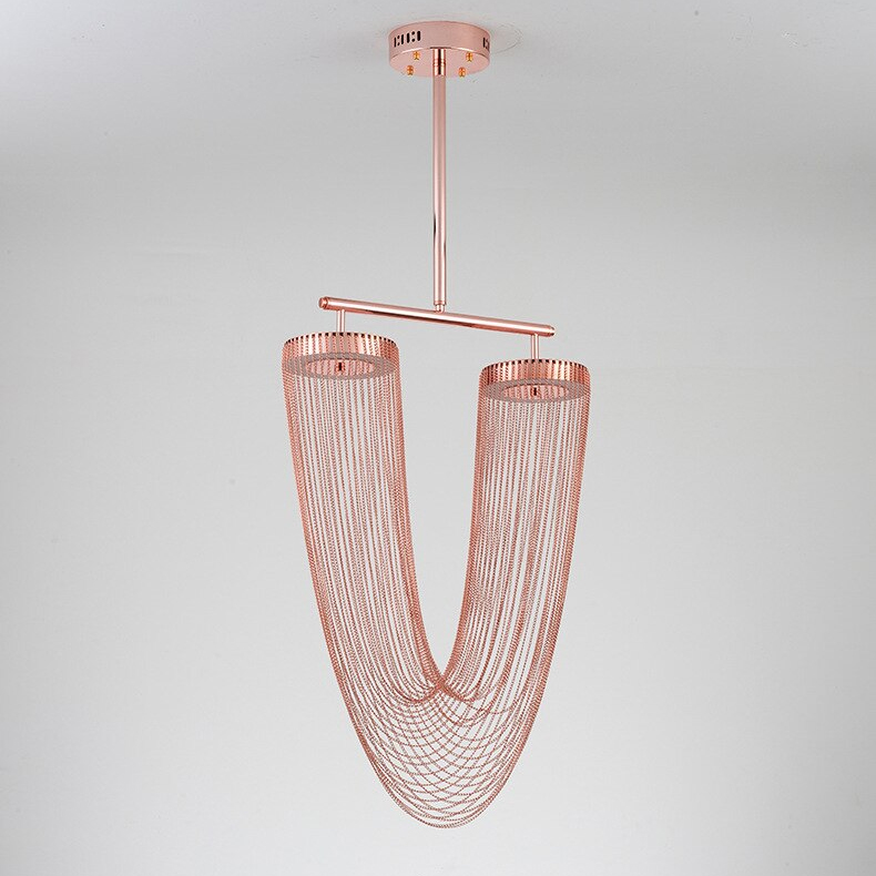 Люстра на штанге Delight Collection Otero 8608P copper