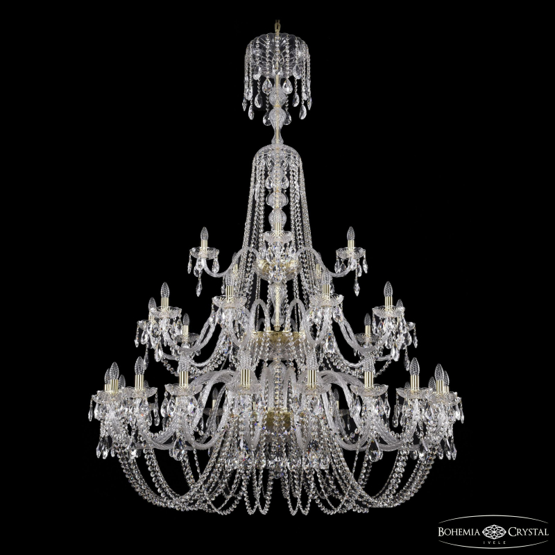 Подвесная люстра Bohemia Ivele Crystal 1402/20+10+5/530/XL-206/3d G