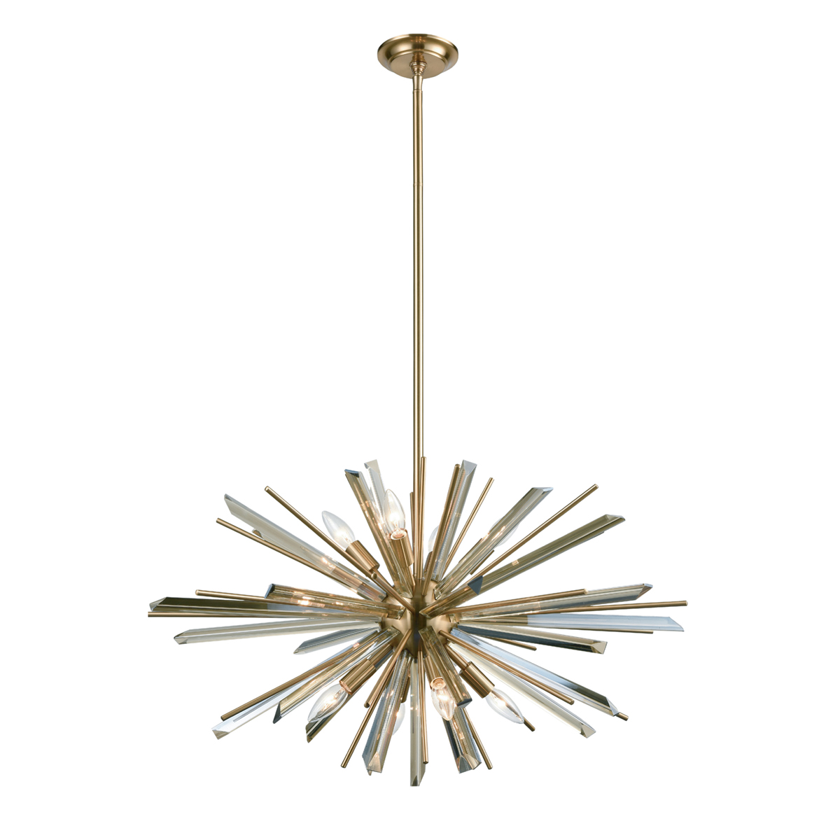 Люстра на штанге Delight Collection P68112-8AB antique brass