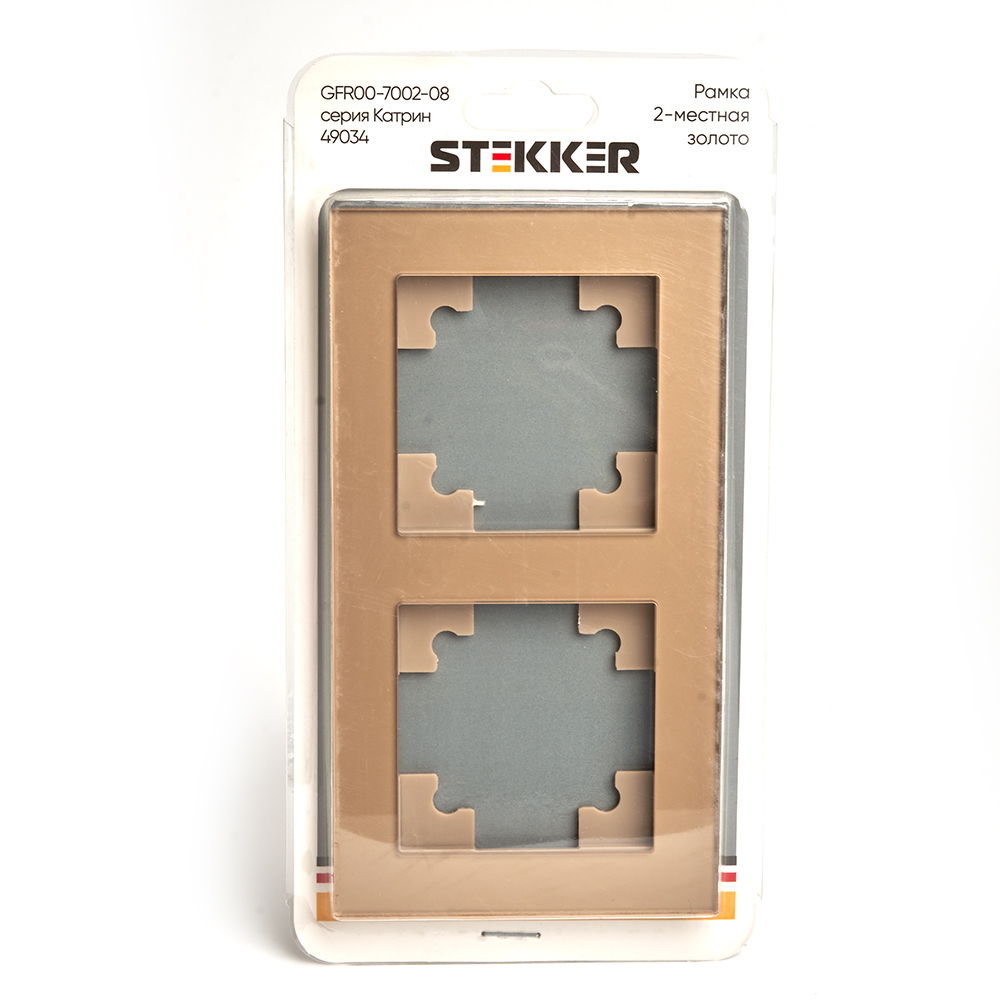 Рамка 2-местная Stekker Катрин GFR00-7002-08 49034