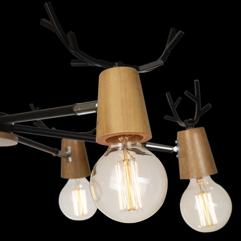 Люстра на штанге Loft IT Sven 10024/6 Black