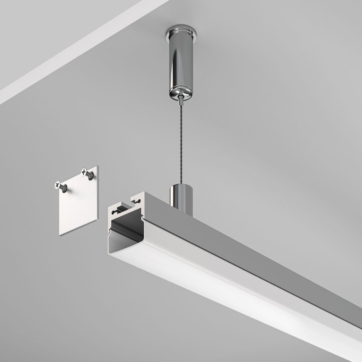 Алюминиевый профиль Maytoni Led strip ALM-2020B-S-2M