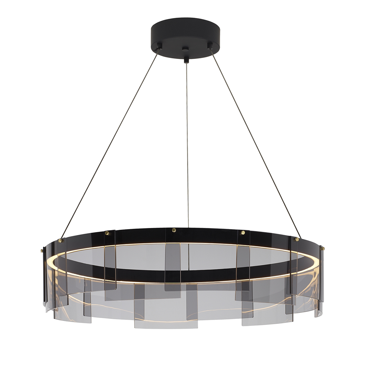 Подвесная люстра Delight Collection Stratos D8825P/L black/smoky