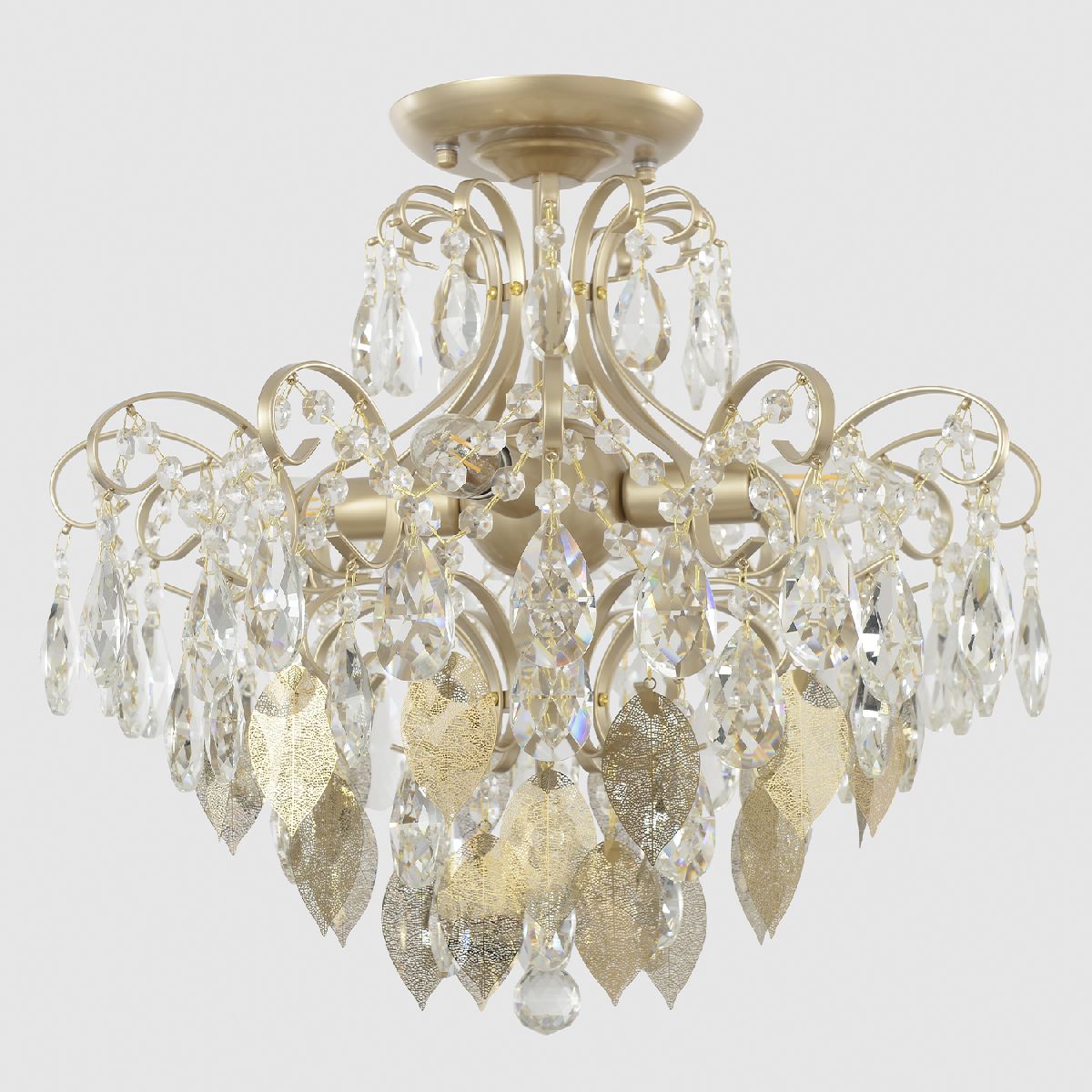 Потолочный светильник Crystal Lux ESMIRALDA PL4 GOLD