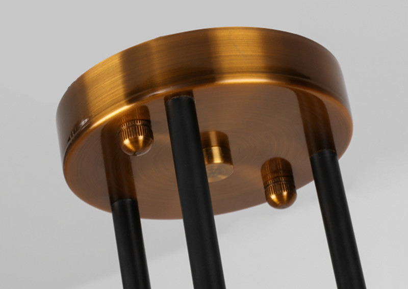Люстра на штанге Delight Collection Bistro Globe 9389P/6 black/gold