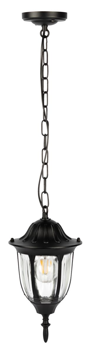 Уличный подвесной светильник ЭРА Галатея GBS-105-BL-0800 230В Е27 IP54 чёрный Б0071486