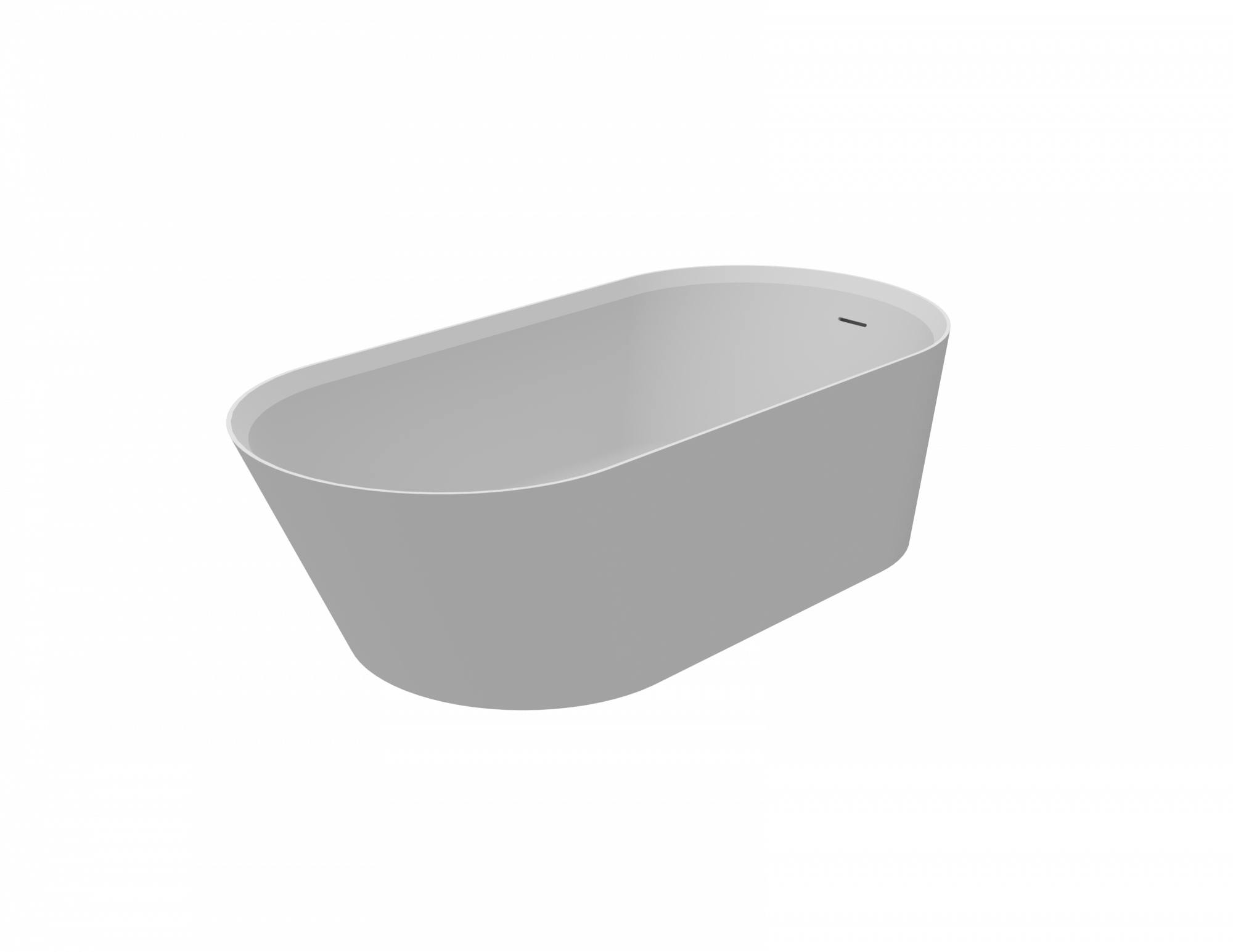 KNIEF Pearl Ванна отдельностоящая овальная 172x81x50см со сливом, цвет: белый матовый