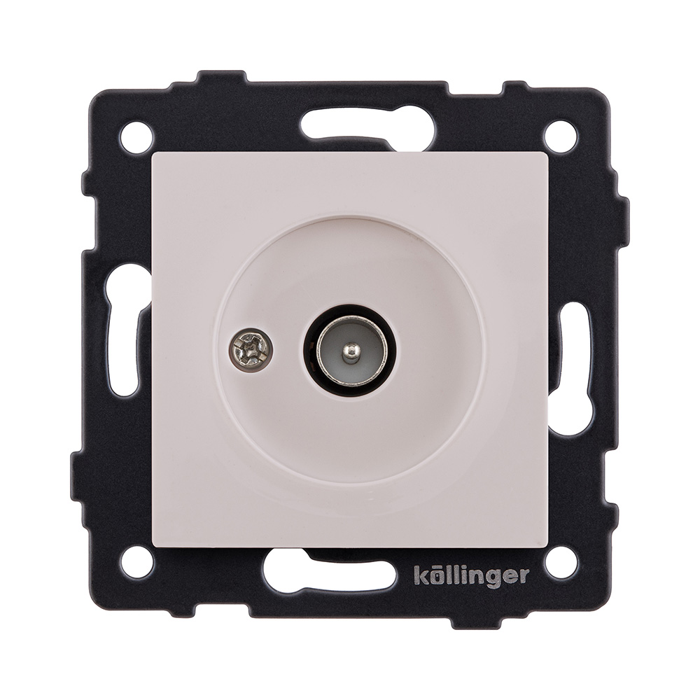 Розетка TV (папа), кашемир матовый Kollinger REA-007CM для Aspekt, Eleganz, Reflex