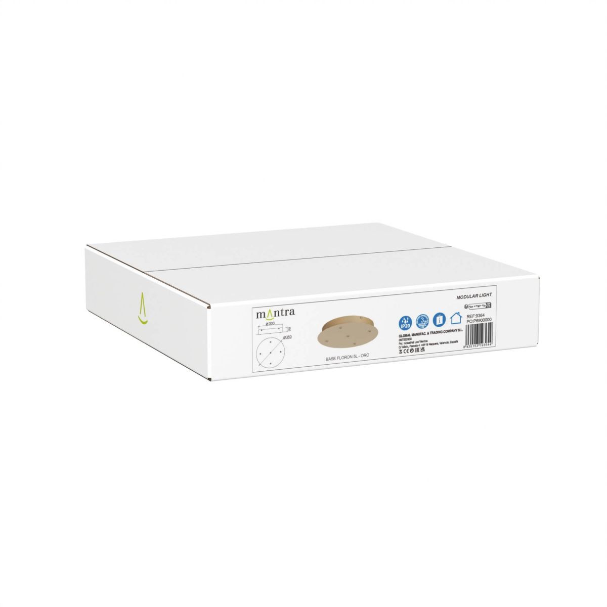 Основание потолочное 5L Mantra Modular Light Florones 9364