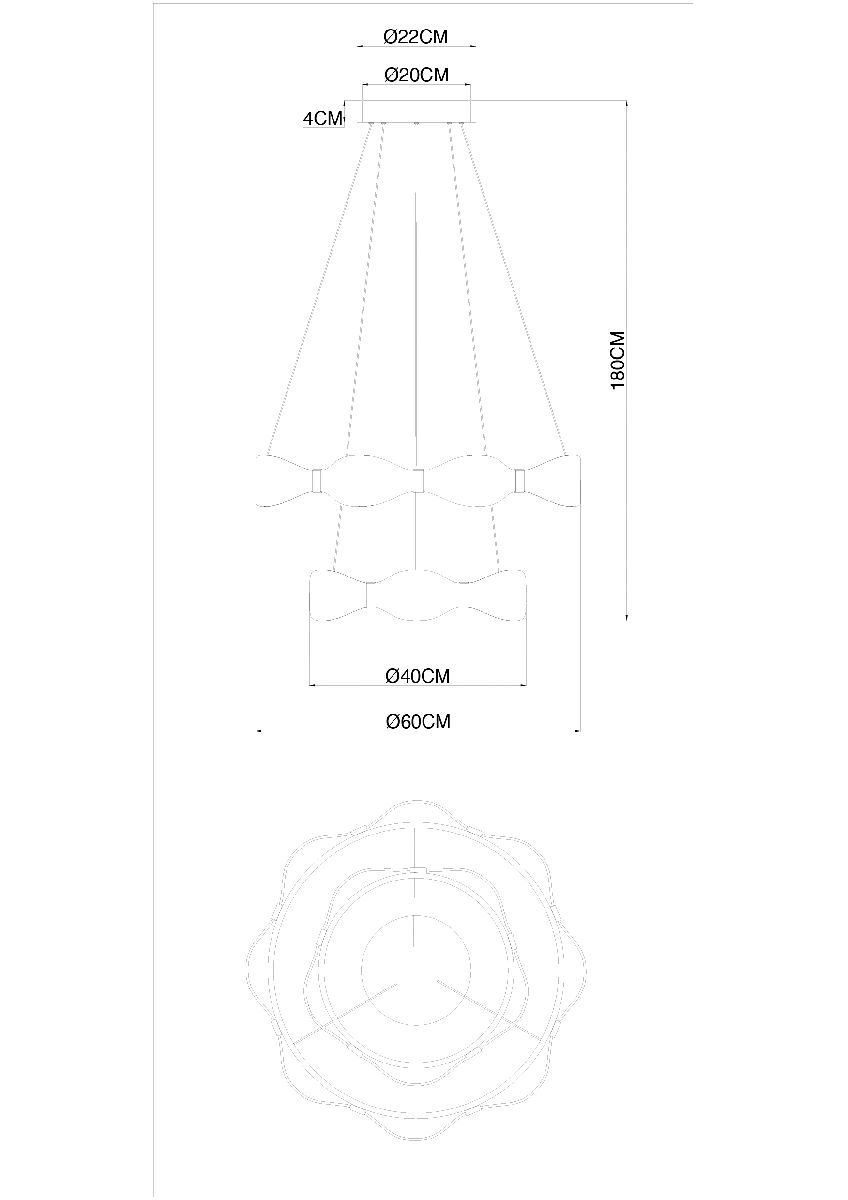 Подвесная люстра Arte Lamp Grace A1868SP-2PB