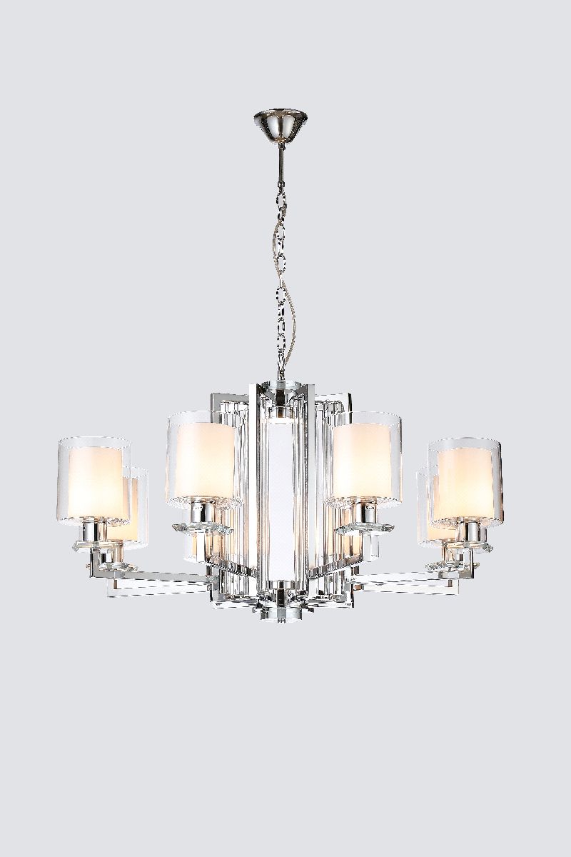 Подвесная люстра iLamp King RM6201-8 CR+CL