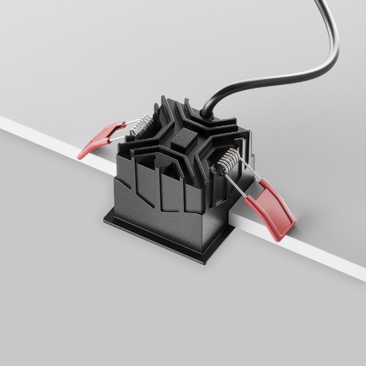 Встраиваемый светильник Maytoni Alfa LED DL043-01-10W3K-SQ-B-1