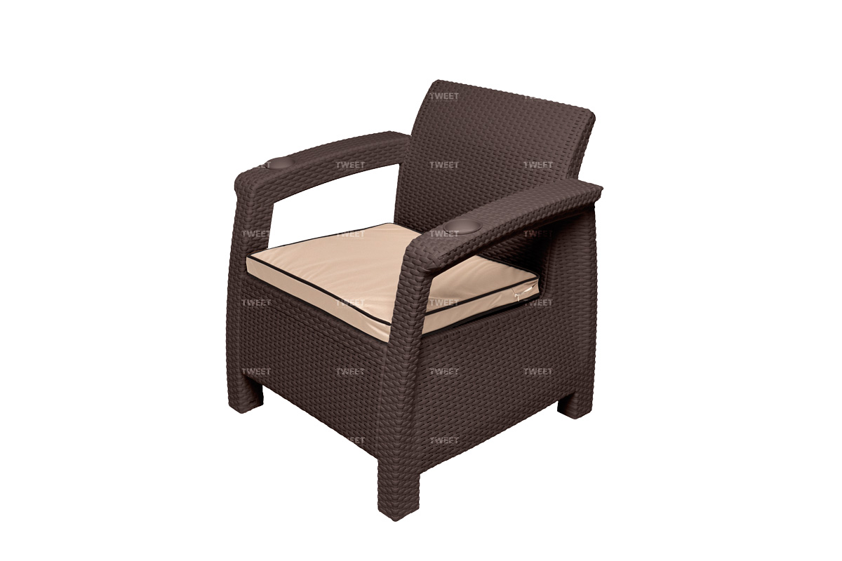 Комплект на балкон TWEET Balcony Set, цвет: венге