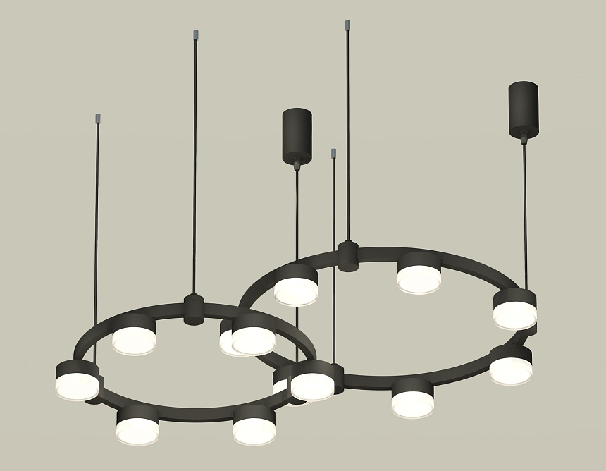 Комплект подвесного светильника Ambrella Light Techno Ring XR92091006 (A9209x2, C9238, C9232, N8399)