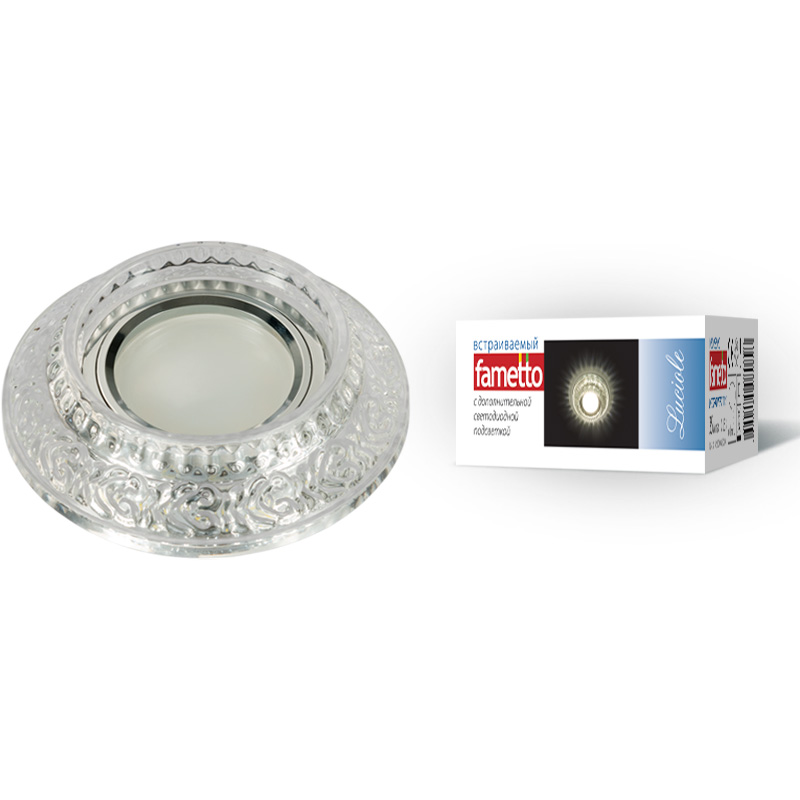 Встраиваемый светильник Fametto Luciole DLS-L105 GU5.3 CHROME/CLEAR UL-00000356