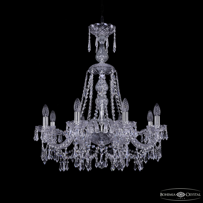 Подвесная люстра Bohemia Ivele Crystal 1403/8/240/XL-75 Ni