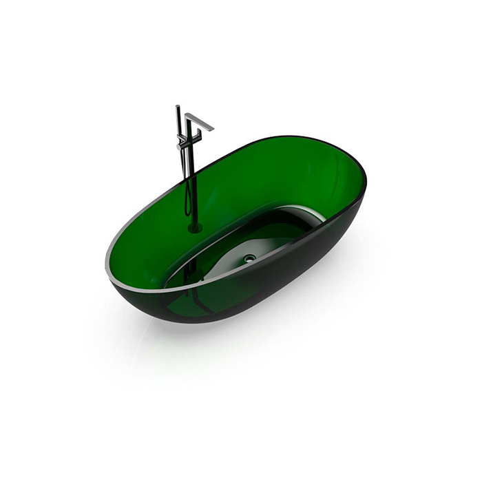 Knief EGG Shape Ванна отдельностоящая 170x85x54см., из полимерного материала, цвет: Malachit # 090