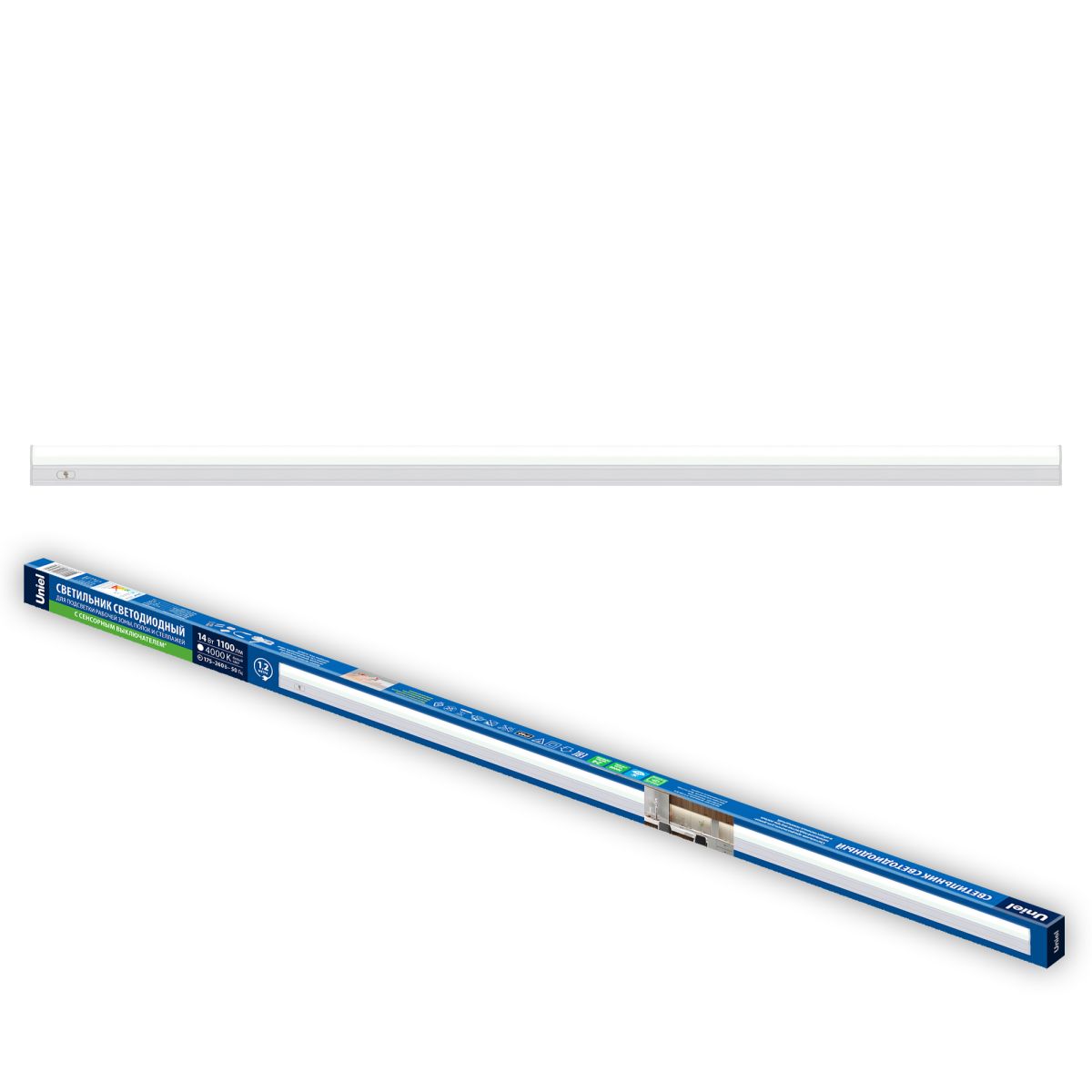 Линейный светильник Uniel ULI-L04-14W/4000K IP40 WHITE UL-00012876