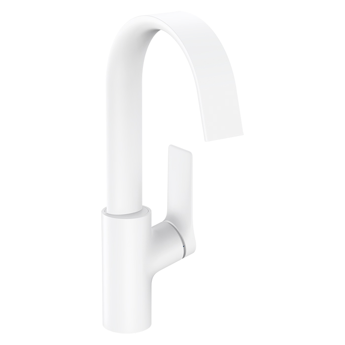 Hansgrohe Vivenis Смеситель для раковины 210, на 1 отв., с поворотным изливом, цвет: белый матовый
