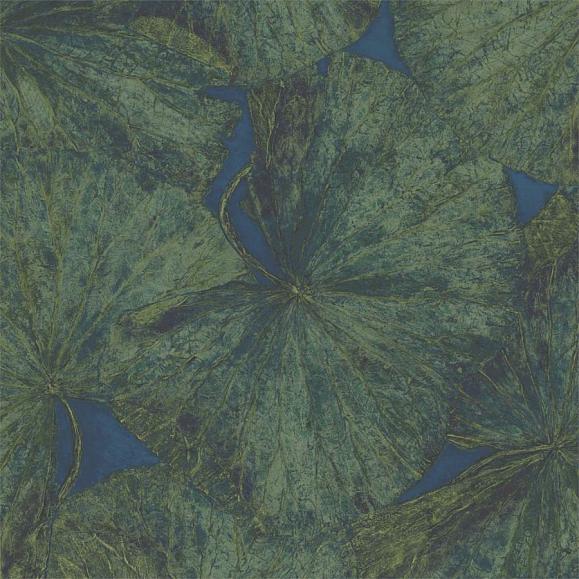Панно Zoffany 312726 Taisho Lotus Malachite/Lapis