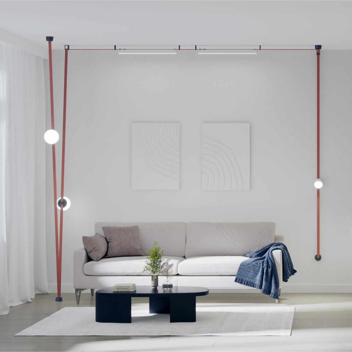 Трековый однофазный светильник Denkirs Belty linear DK5576-WH