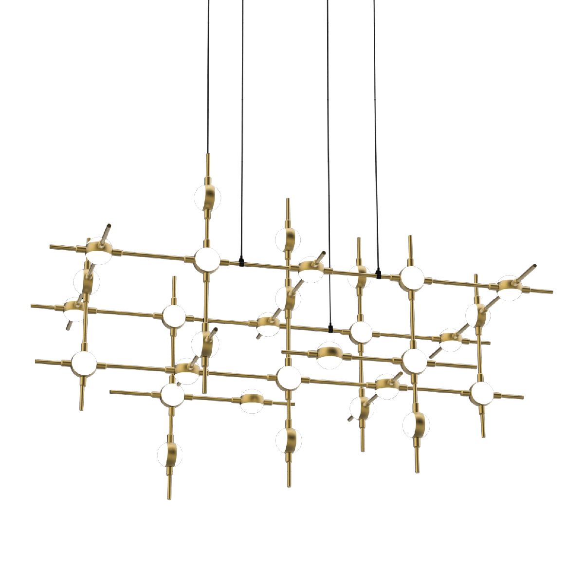 Подвесная люстра DeLight Collection Molecular MD18001067-30A black/gold