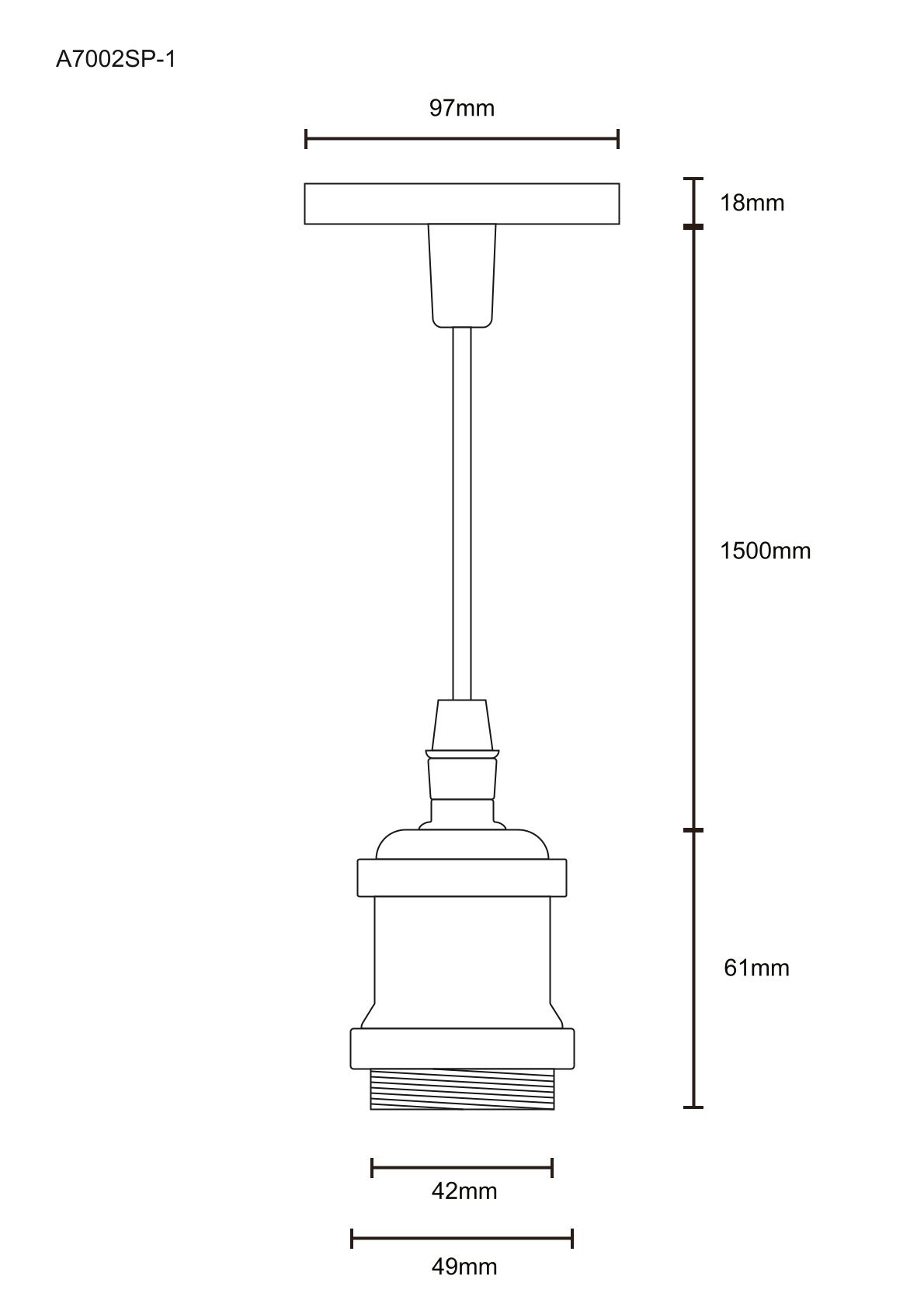Подвесной светильник Arte Lamp Electra A7002SP-1BC