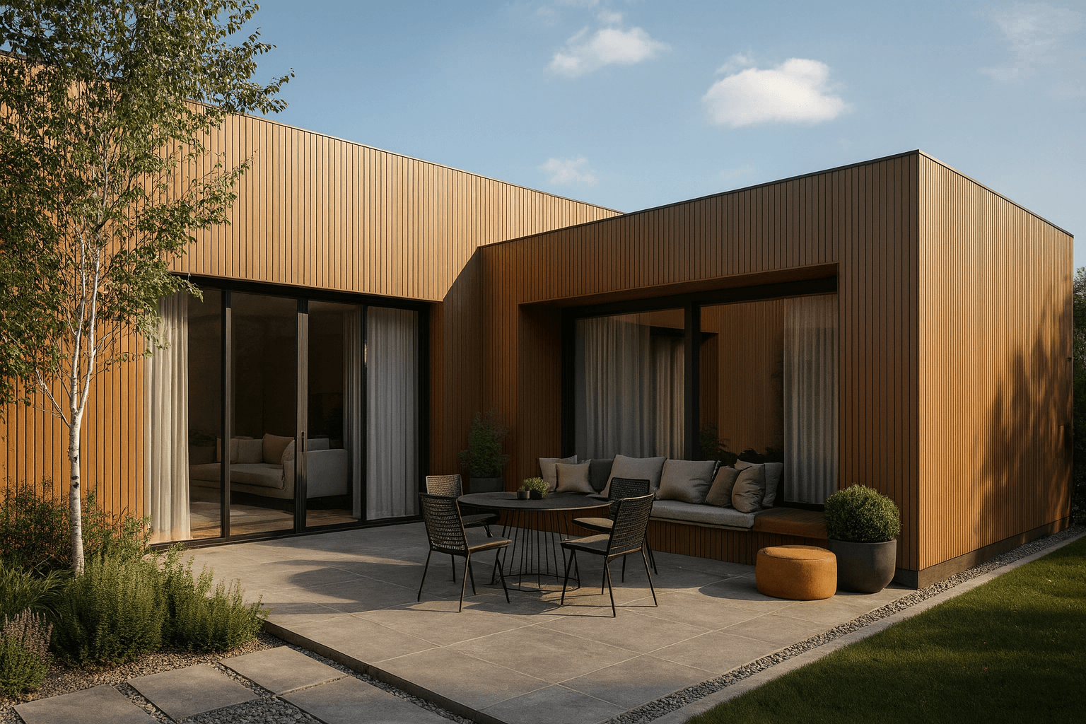 Фасадная реечная панель ДПК Holzhof Эко / Eco 219*24*3000мм, Коричневый
