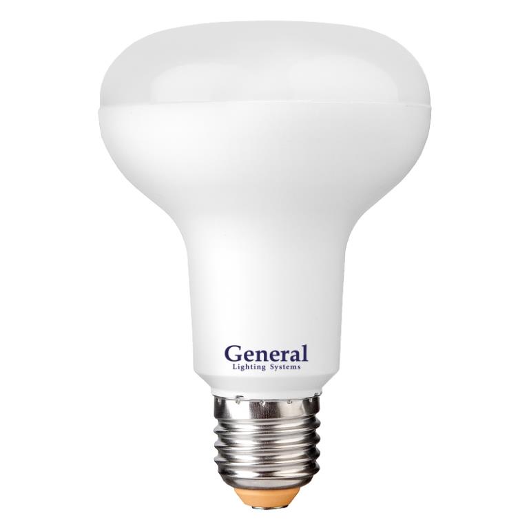 Светодиодная лампа General GLDEN-R80-10-230-E27-4500 628500