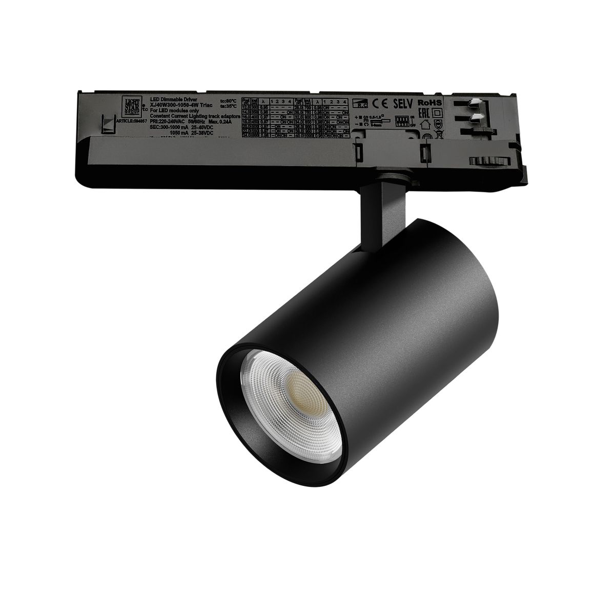 Трековый трехфазный светильник Quattro LED с управлением TRIAC Lightstar Alta Base A5237TRIAC