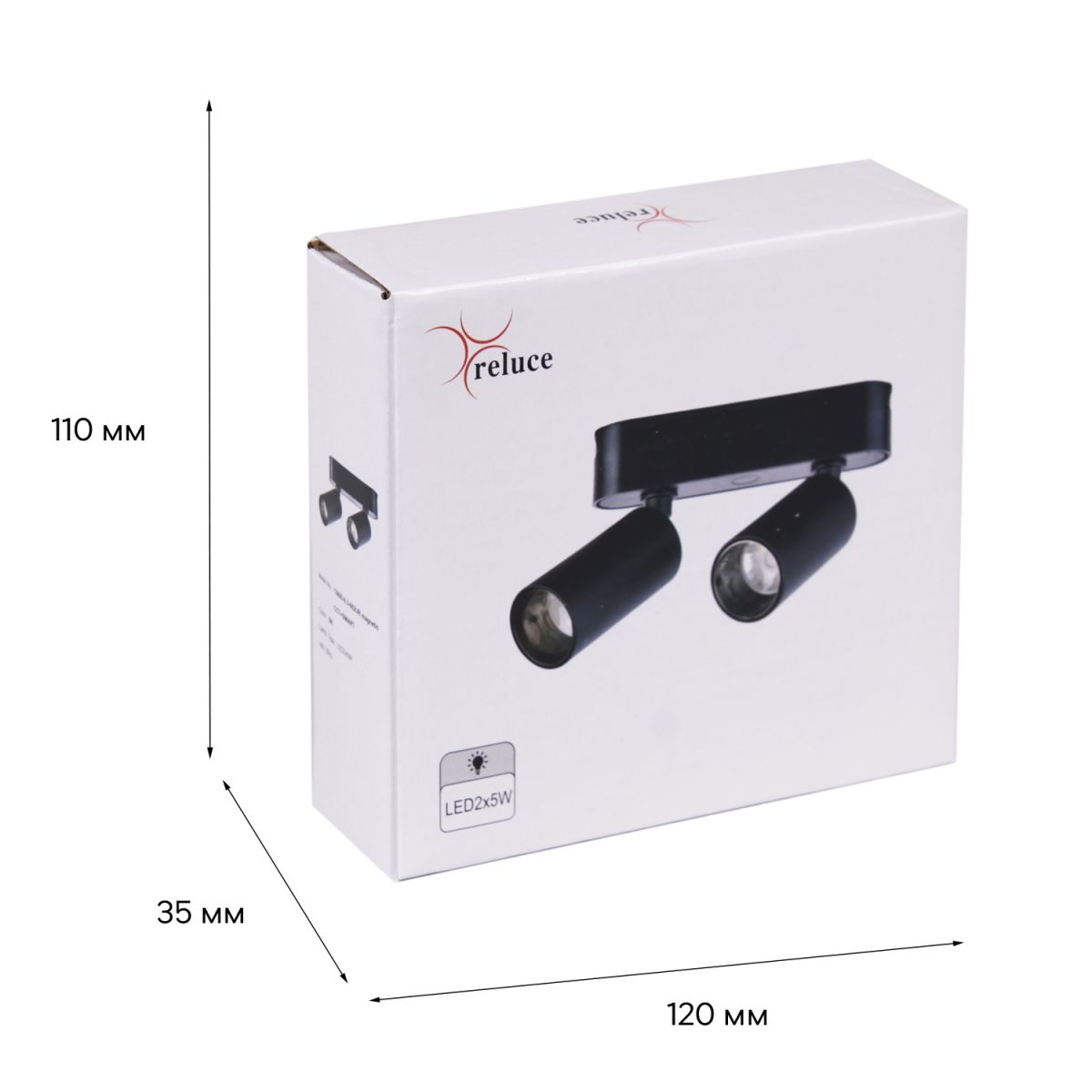 Трековый магнитный светильник (CCT+SMART) Reluce 13005-9.3-002UR magnetic LED2x5W BK CCT+SMART