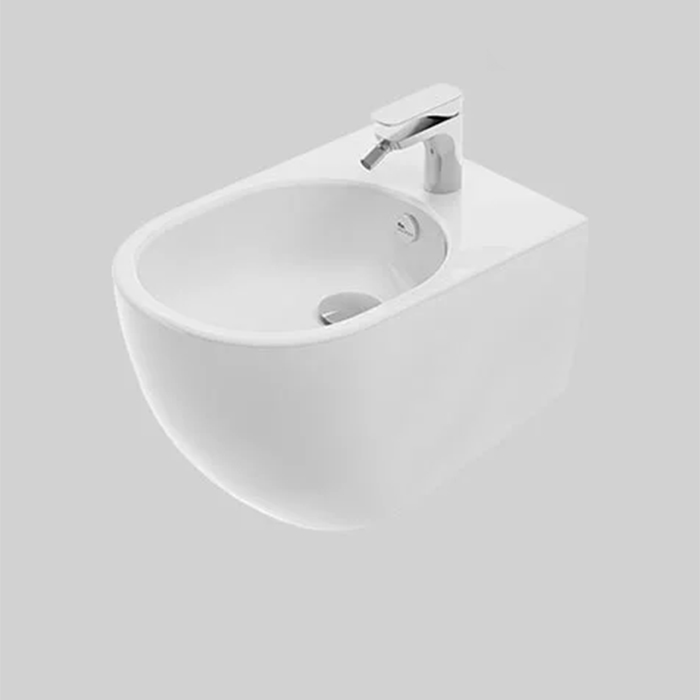 Artceram Vita Биде подвесное 37х53см., 1 отв., покрытие Saniglaze, цвет: белый матовый