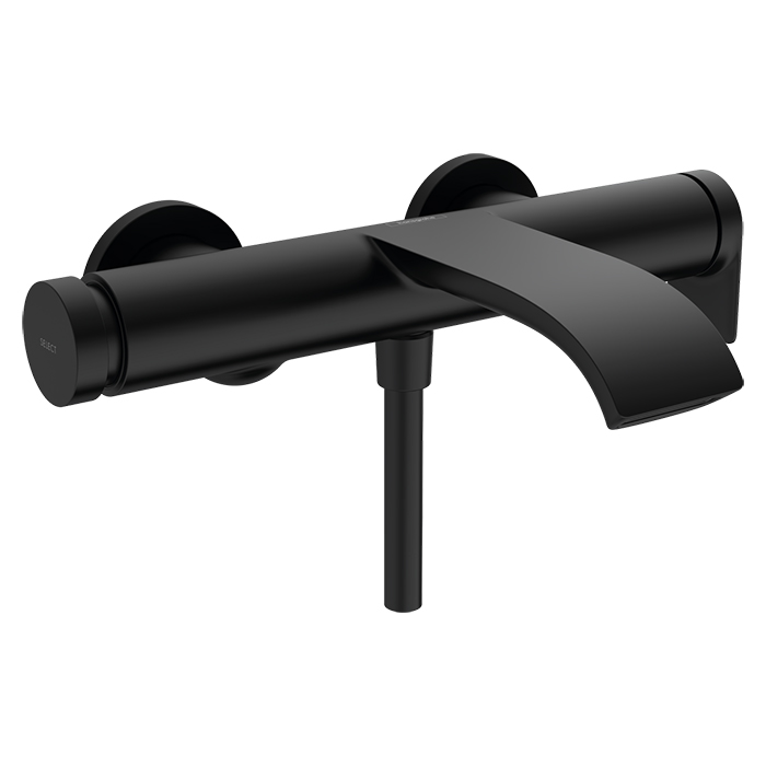 Hansgrohe Vivenis Смеситель для ванны, настенный, цвет: черный матовый
