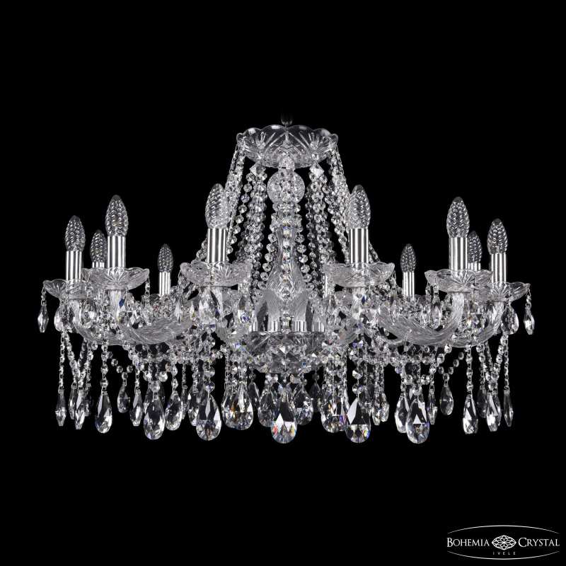 Подвесная люстра Bohemia Ivele Crystal 1413/12/300 Ni