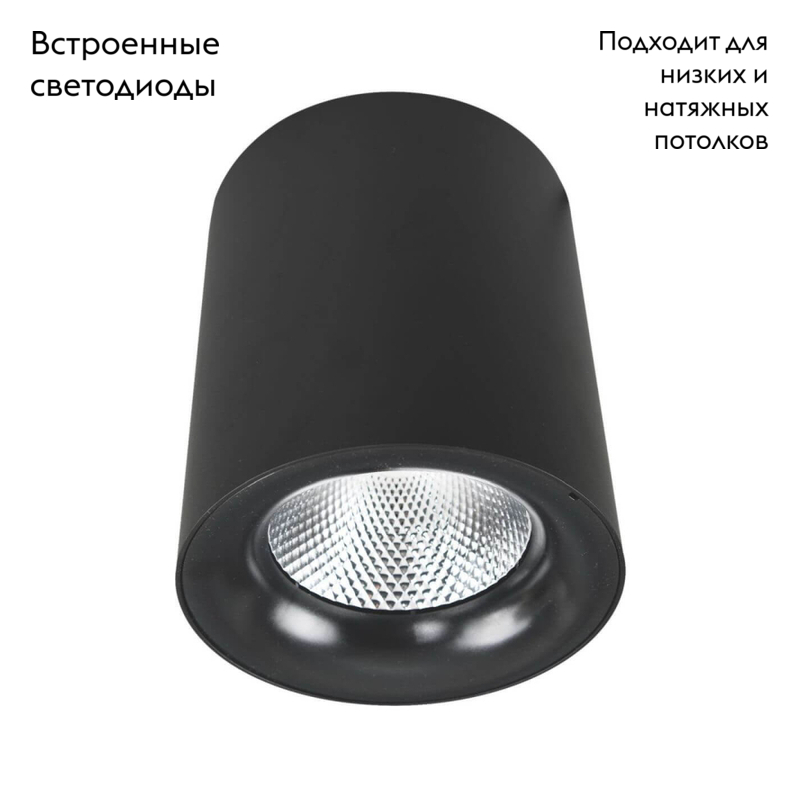 Потолочный светодиодный светильник Arte Lamp Facile A5112PL-1BK