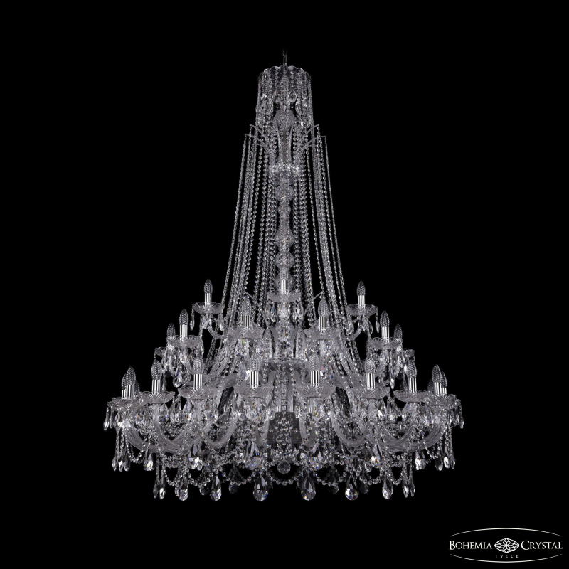 Подвесная люстра Bohemia Ivele Crystal 1411/20+10+5/460/XL-175/2d Ni