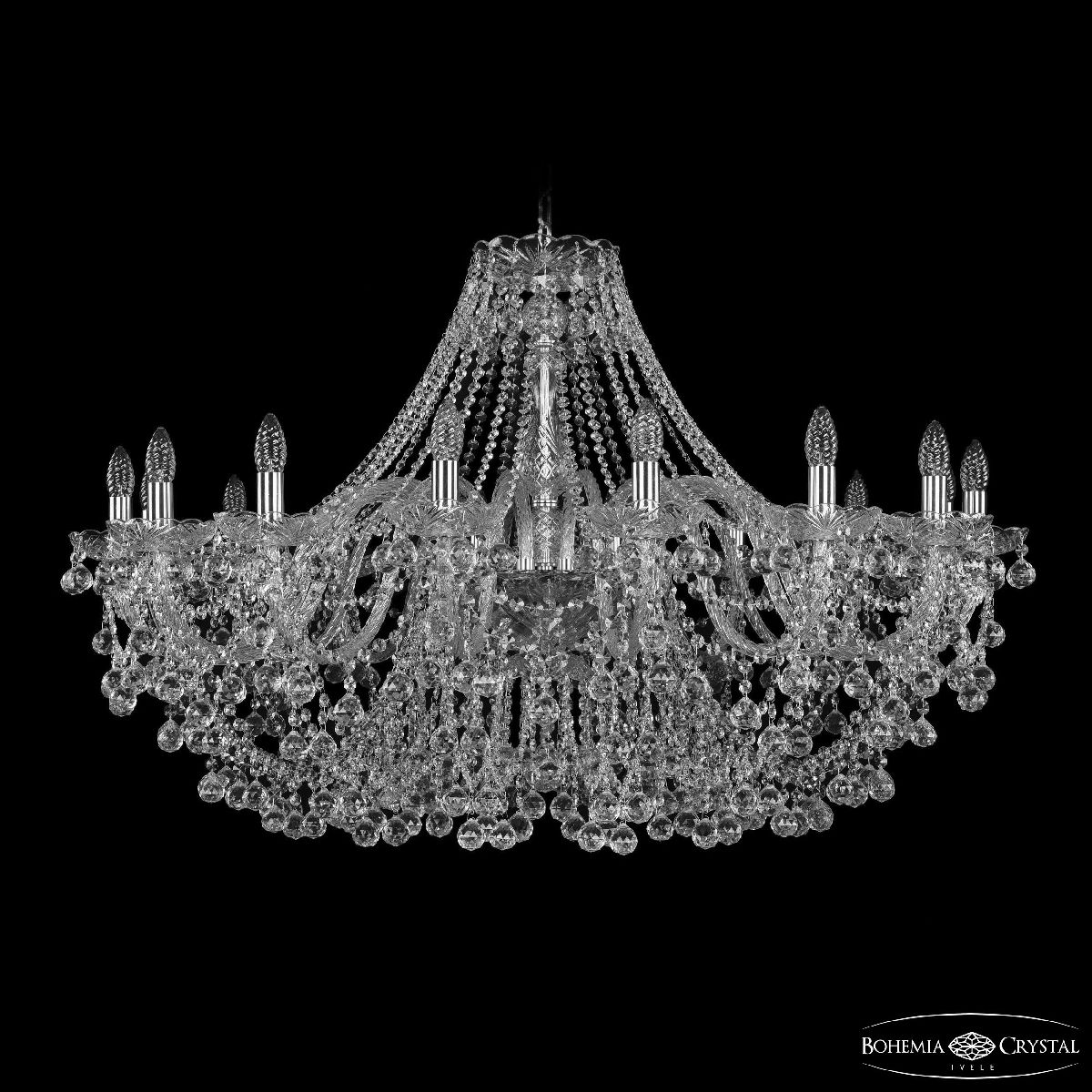Подвесная люстра Bohemia Ivele Crystal 1409/16/400 Ni