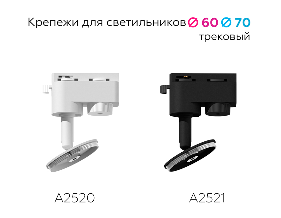 Крепеж трековый поворотный Ambrella Light DIY Spot A2521