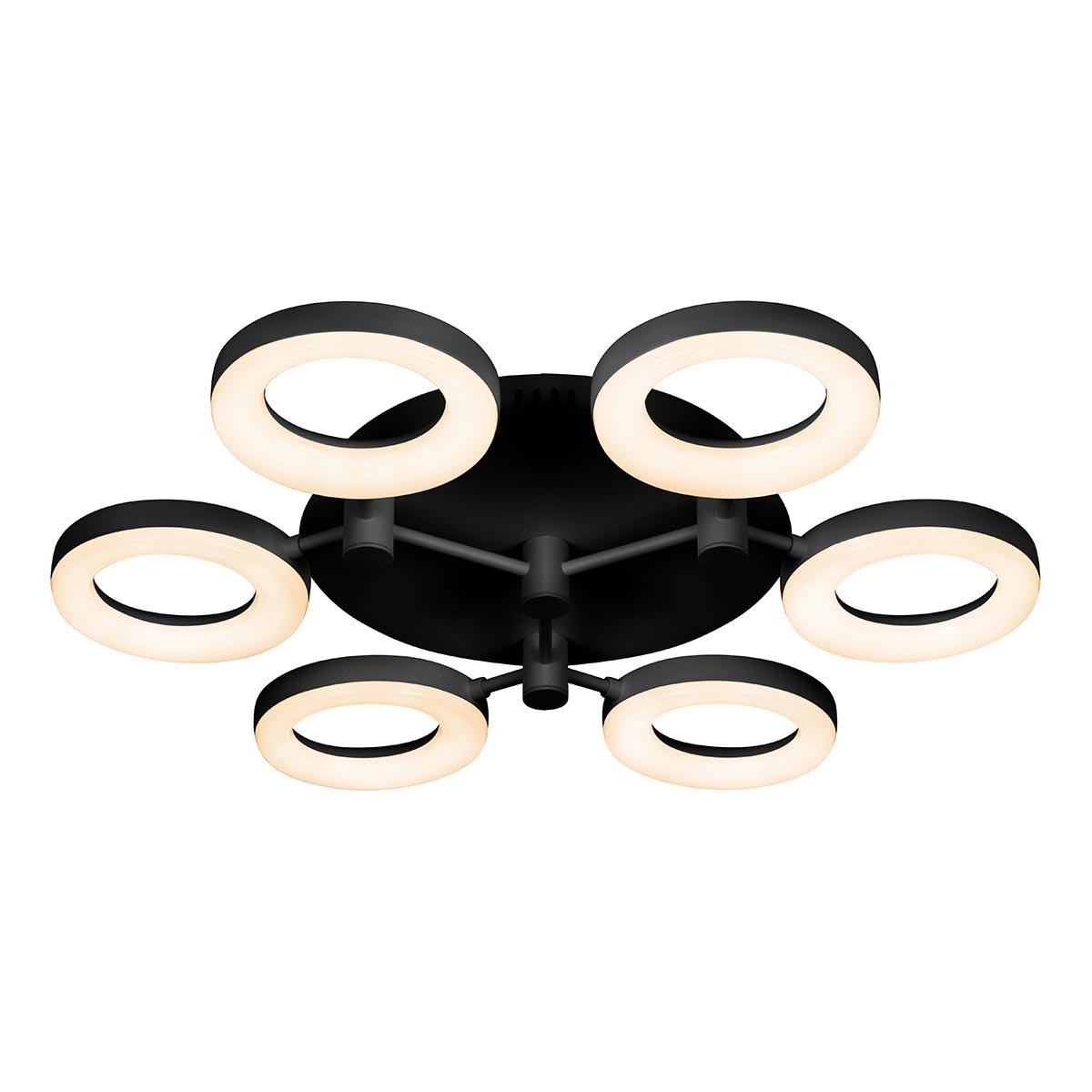 Потолочная светодиодная люстра iLedex Jomo FS-014-X6-(B) 72W BK