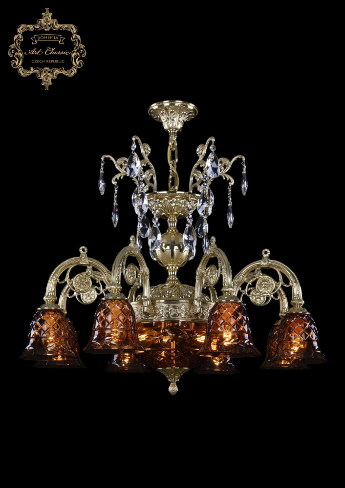 Подвесная люстра Art Classic 31.24.8.KR175SP.250IT.G.Sp.Amber.1B