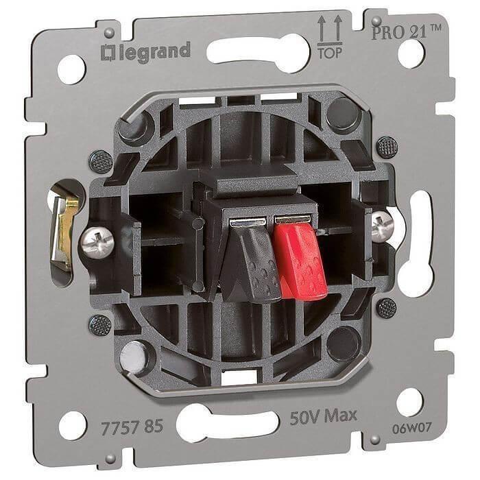 Розетка акустических стереосистем Legrand Galea Life 775785