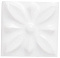 ADEX STUDIO Вставка Relieve Flor № 1 Snow Cap