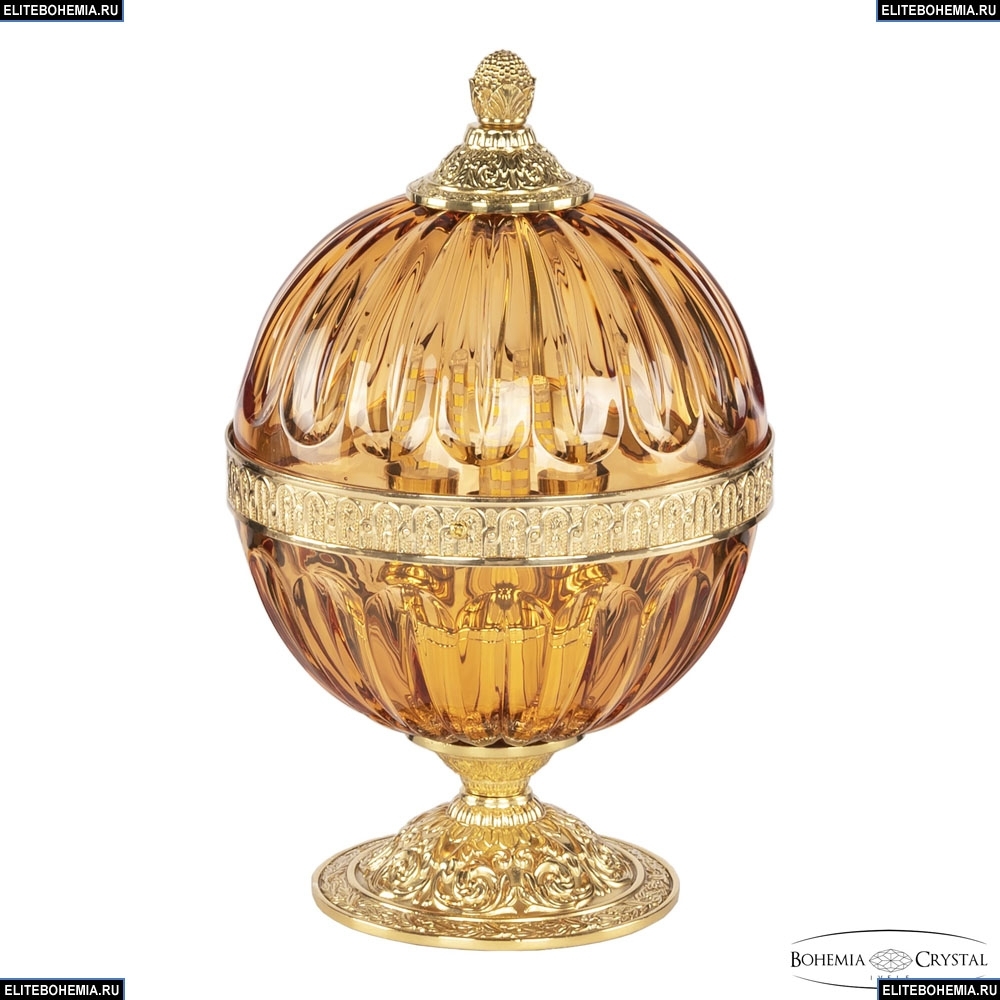 Настольная лампа Bohemia Ivele Crystal 5680L/17 G Amber/M-1H