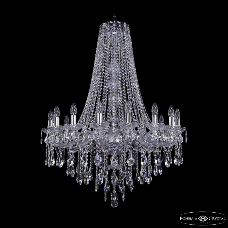 Подвесная люстра Bohemia Ivele Crystal 1415/16/300/h-108 Ni
