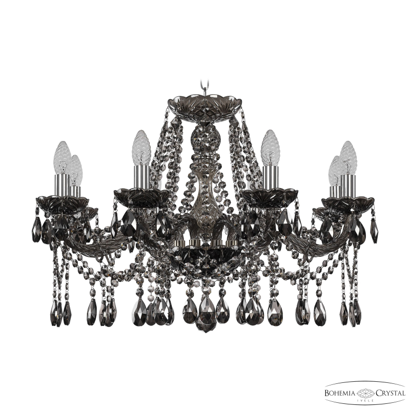 Подвесная люстра Bohemia Ivele Crystal 1413/8/240 Ni M731