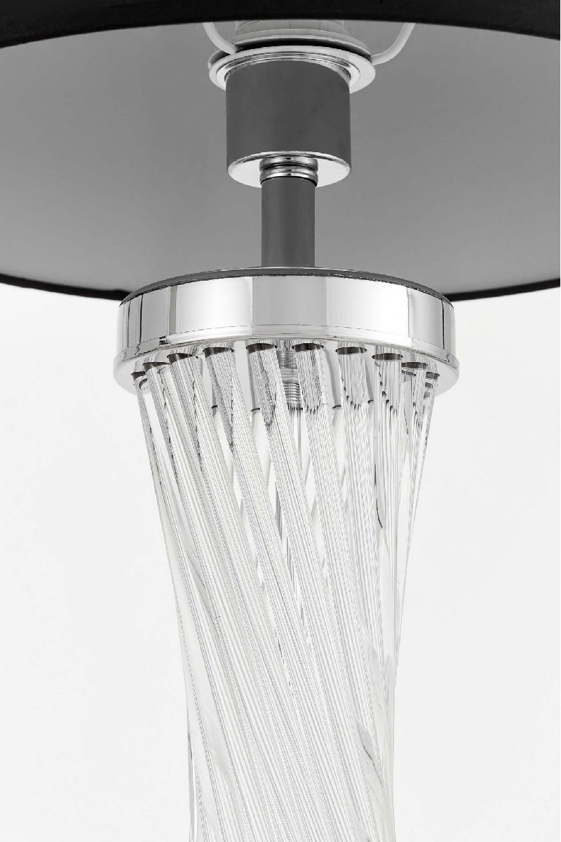 Настольная лампа Lumina Deco Villanova LDT 302 CHR+BK