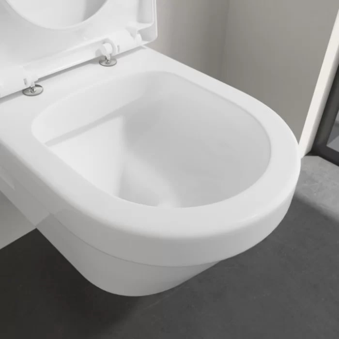 Villeroy&Boch Architectura Унитаз 37х53х33см., подвесной, безободковый, в комплекте сиденье c микролифтом, цвет: альпийский белый