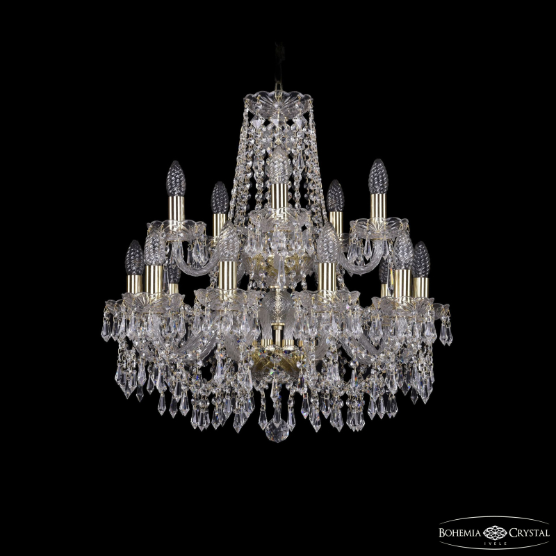 Подвесная люстра Bohemia Ivele Crystal 1403/10+5/195/2d G