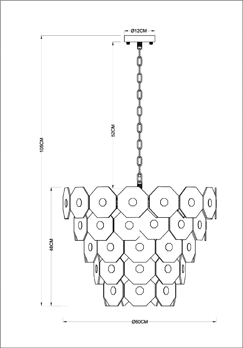Подвесная люстра Arte Lamp Lambrusco A4069LM-13AB